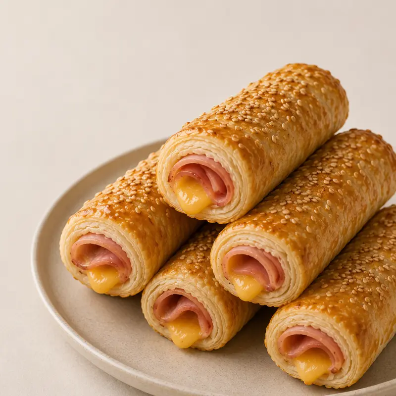 Rollos de jamón / queso