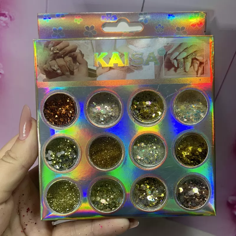 Cartela Dourada Kaisa 0034 C/12