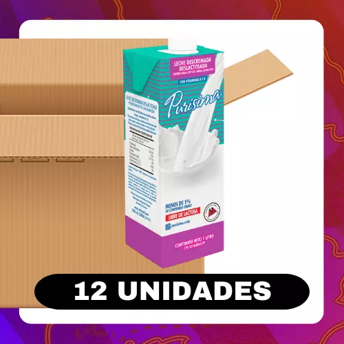 Bulto Purísima Leche Deslactosada 1l