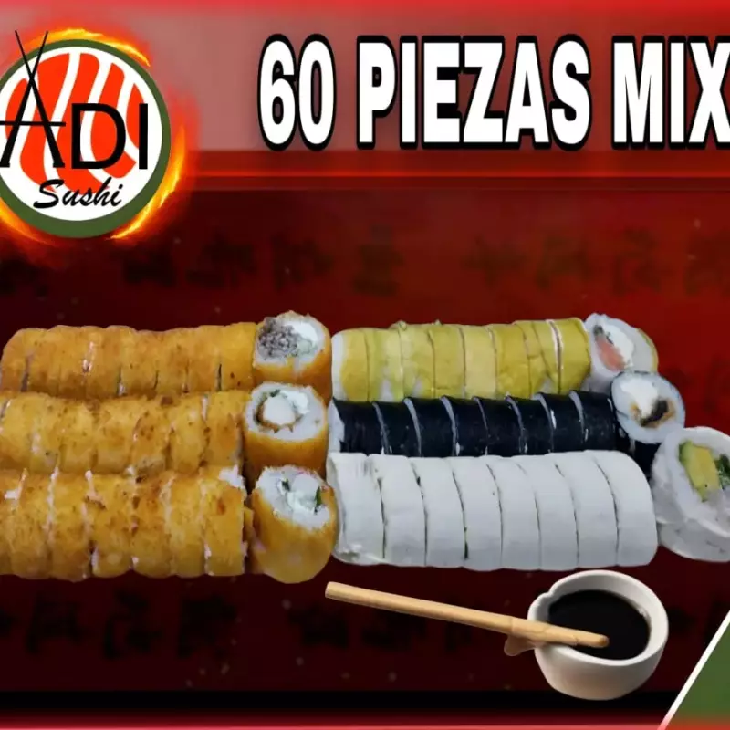 60 PIEZAS MIXTAS PREMIUM/TEMPURA