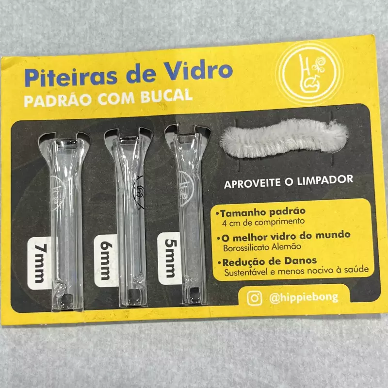 PITEIRAS DE VIDRO 3un
