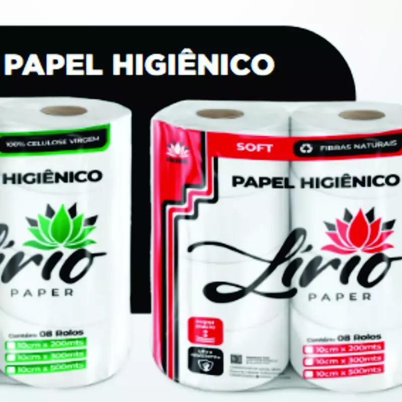 Papel Hig. Lírio 8 rolos/300m