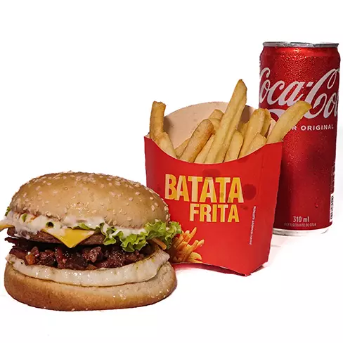 X-BACON + FRITAS + REFRIGERANTE