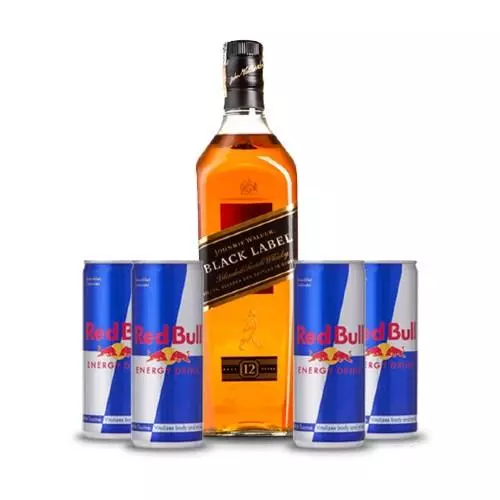 Combo Black Label + Red Bull (4 Unidades)