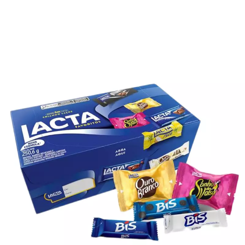 Caixa de bombom Lacta favoritos