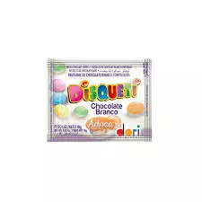 CHOCOLATE DISQUETI BRANCO 18G