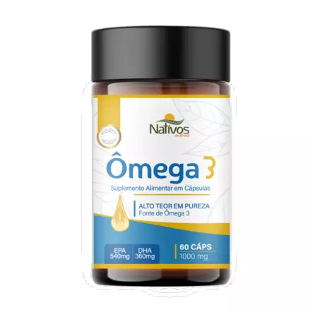 Ômega 3 - Nativos 60caps 500mg