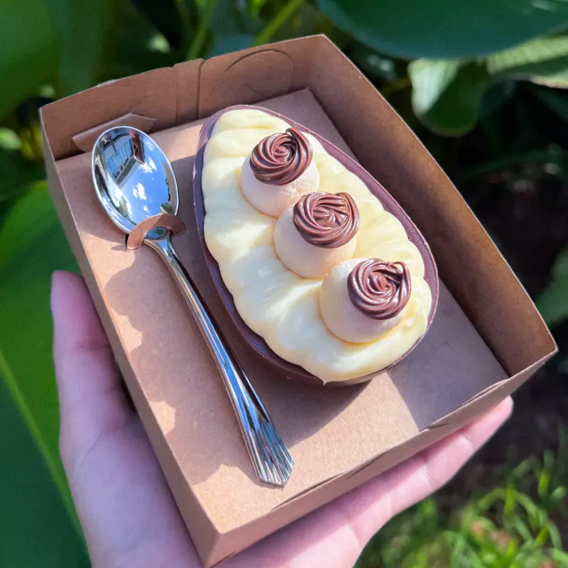 Ovo ninho com nutella