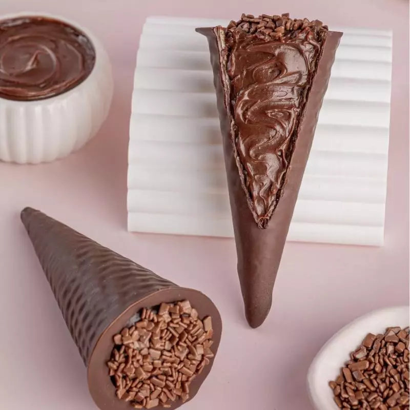 Cone Trufado Brigadeiro Belga