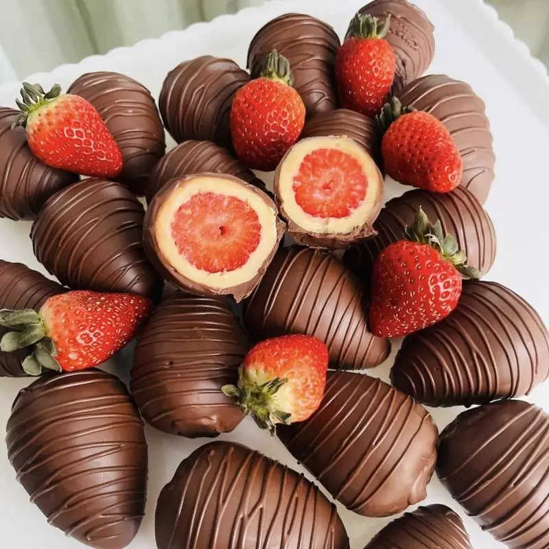 Bombom de morango 🍓