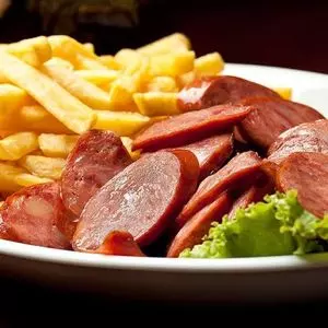 1/2 Batata Frita + 1/2 Calabresa