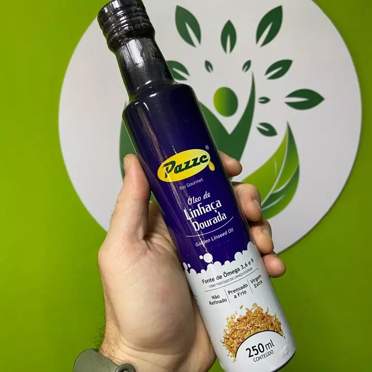 Óleo de linhaça dourada Pazze
