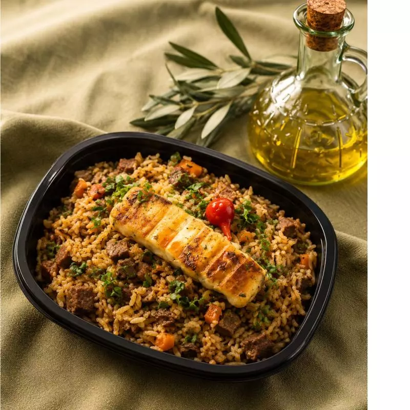 Arroz de fraldinha.