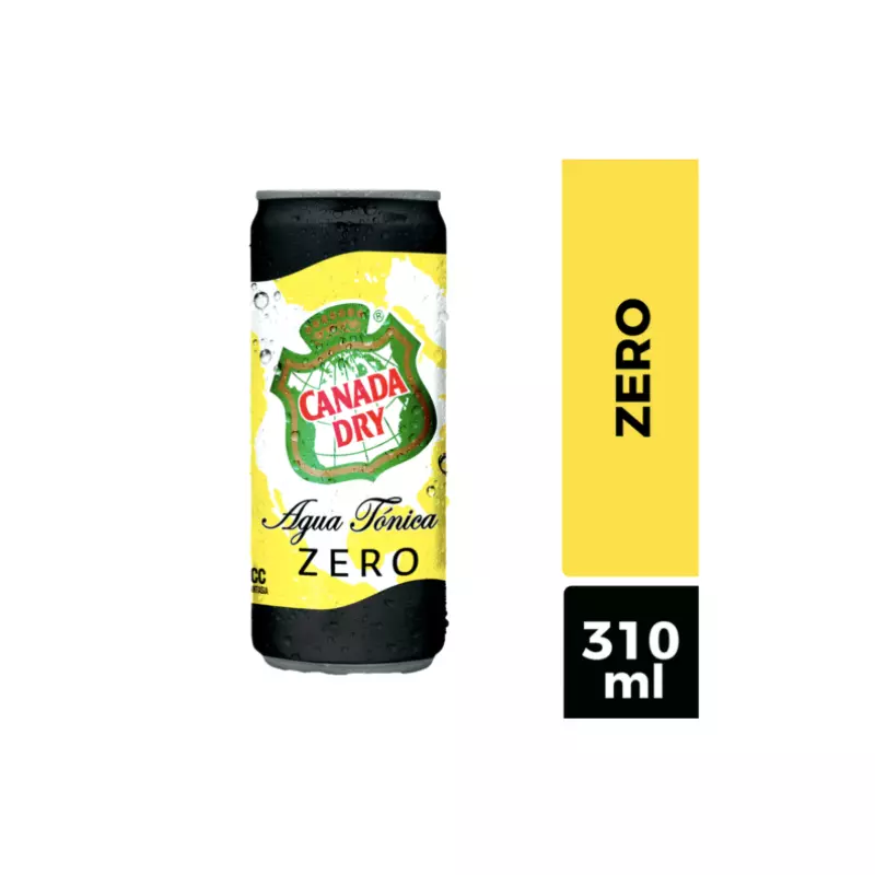 Agua Tonica Canada Dry Zero Lata 310