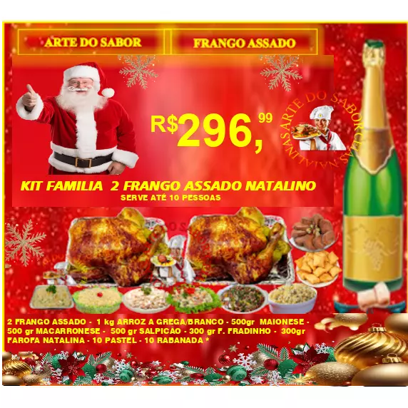 KIT FAMILIA 2 FRANGO ASSADO