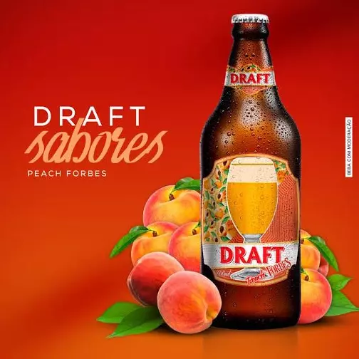 Draft chopp de vinho 600ml pêssego