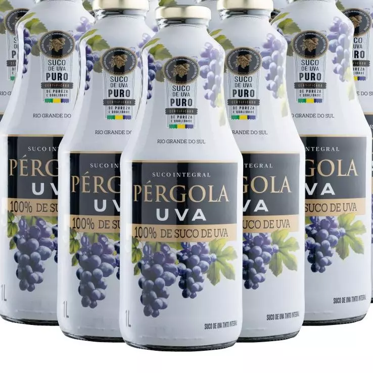 Suco Pérgola Uva Tinto Integral 1L