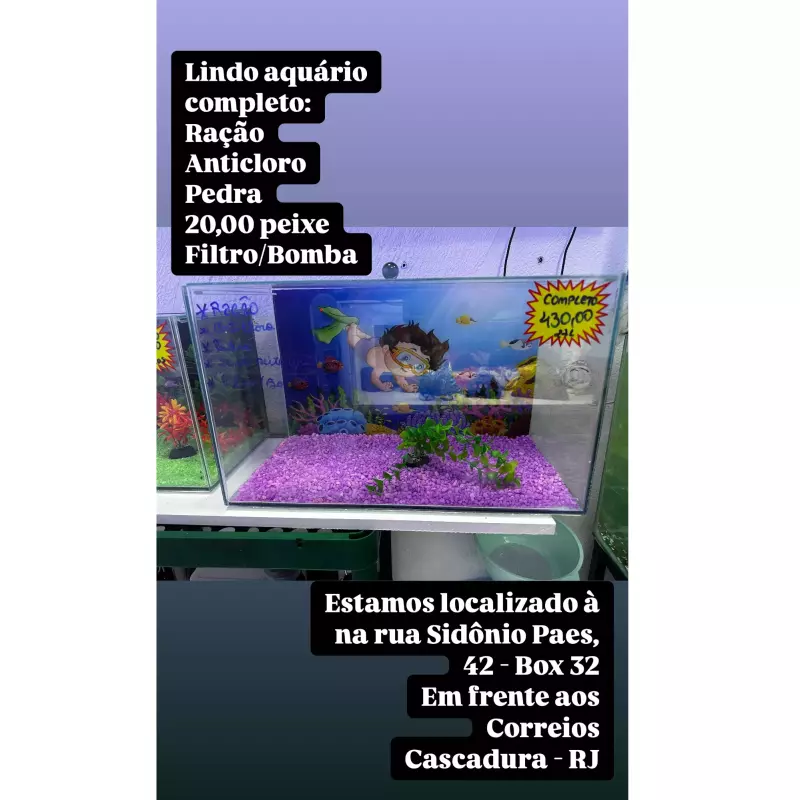 Aquário 27 litros - Completo