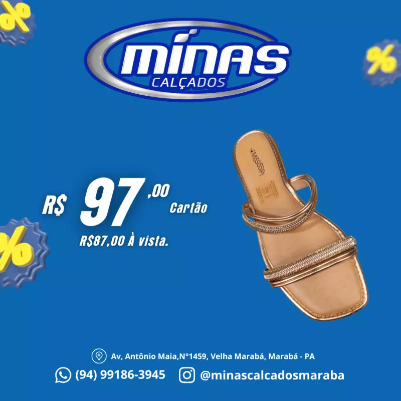 Rasteirinha Rose RF:MC291