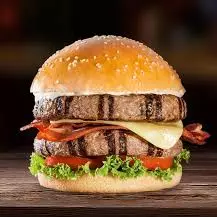 Hamburguesa Doble, jamón  y queso