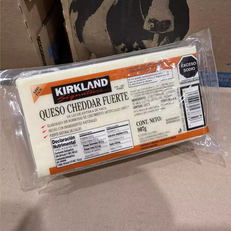 Queso Cheddar Fuerte 907gr