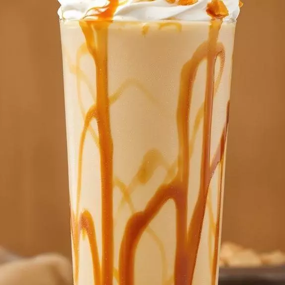 Honey caramel crush iced coffee