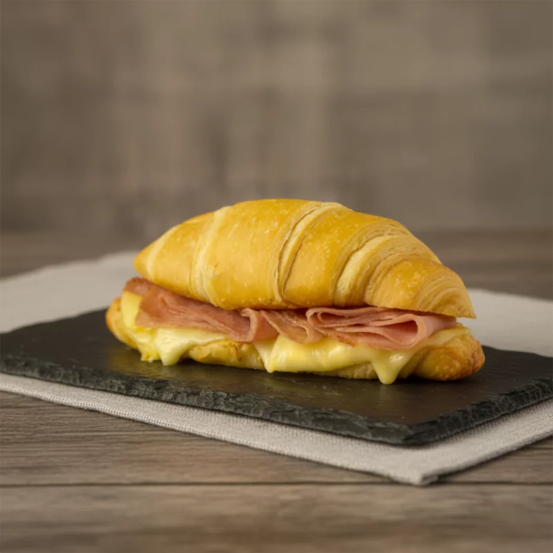 Croissant de jamon y queso