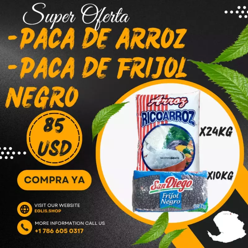 Paca de arroz y frijol