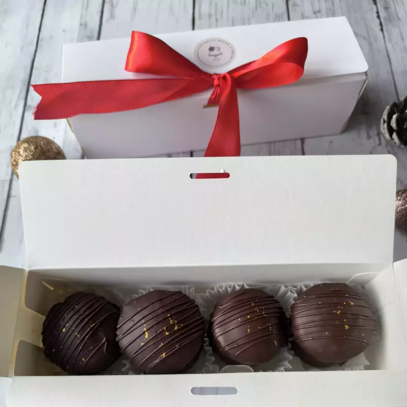 Caixa presente com 4 pães de mel