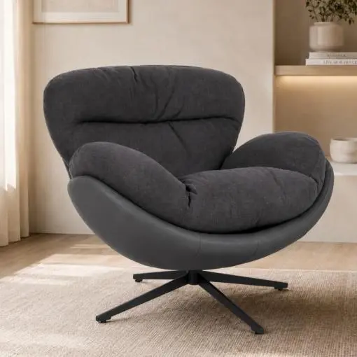 Sillón Ball Giratorio Gris