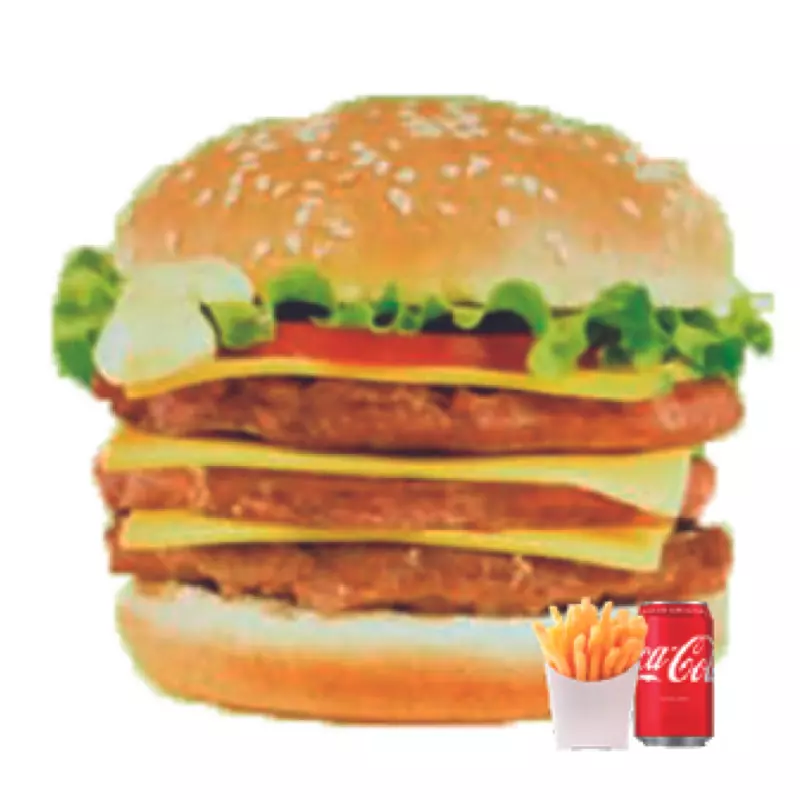MENÚ HAMBURGUESA SUPER GRANDE.