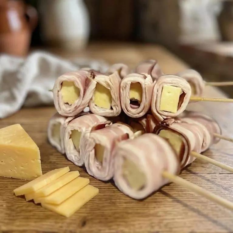 Espeto de Queijo e Bacon - 700g