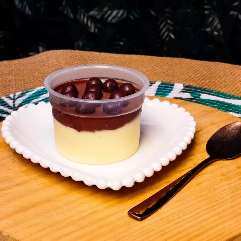 Mousse Maracujá e Chocolate