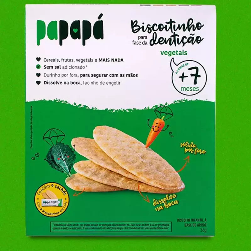 Biscoito Dentição Vegetais +7m