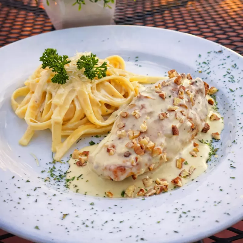 Pollo a la cuatro quesos