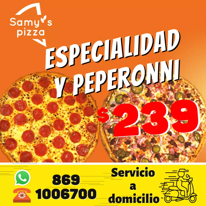 Especialidad y Pepperoni