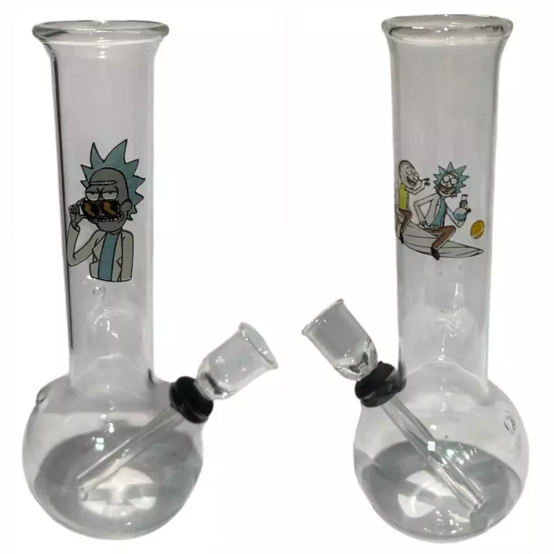 Bong de Vidro Médio Rick e Morty