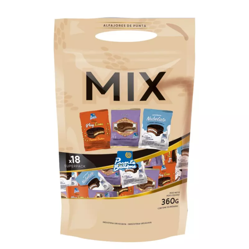 DOYPACK ALFAJORCITO MIX X 18 360g