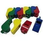 559 Apito de plástico futebol c/ 12