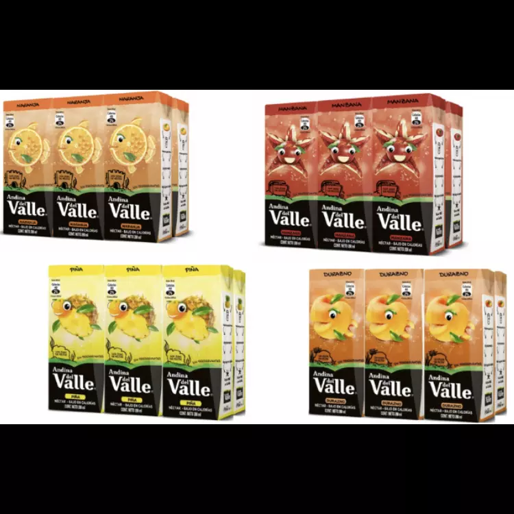 Six pack jugo bombilla andina