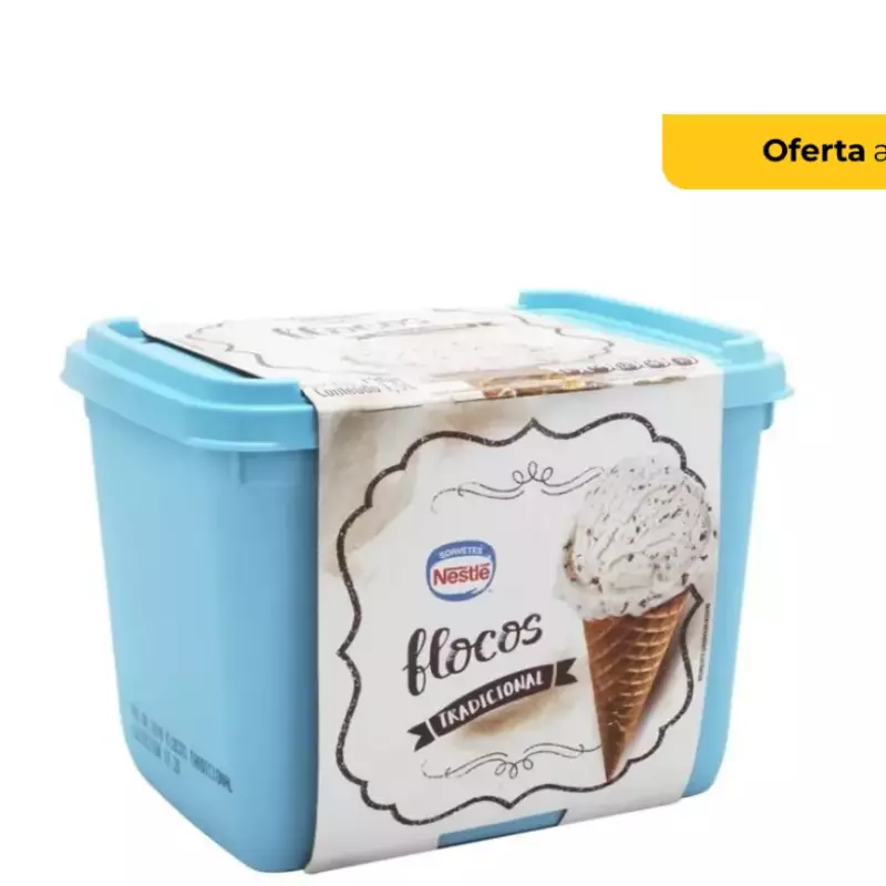 Sorvete Nestlé Flocos Pote 1,5L
