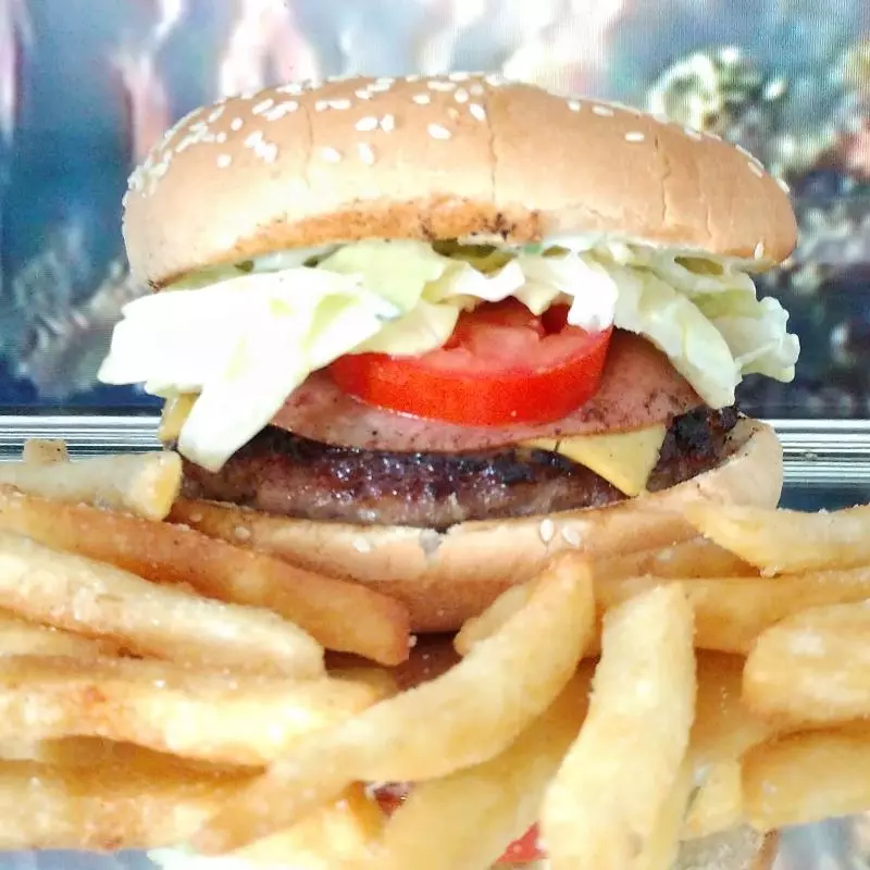 Hamburguesa Queso Crema