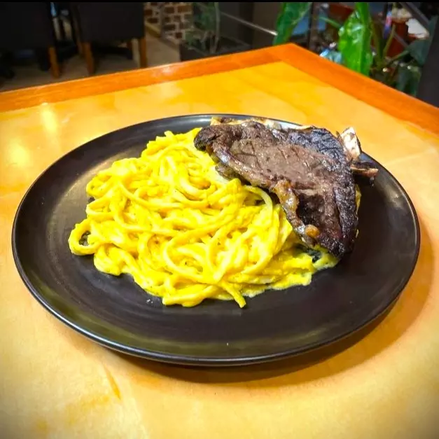 Churrasco en pasta