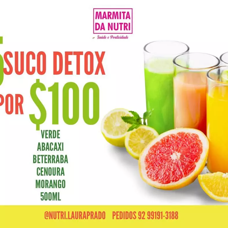 5 sucos Detox