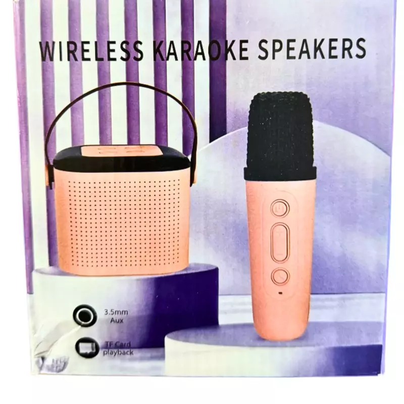 CAIXA DE SOM KARAOKE C/2MIC Y