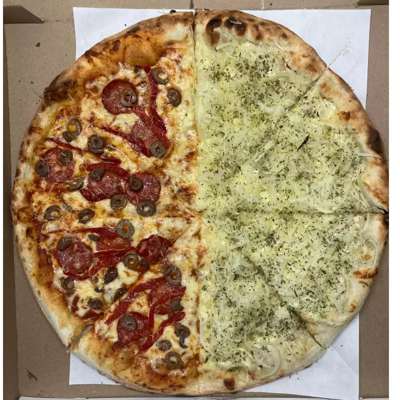 PIZZAS 42 cm - MITAD / MITAD