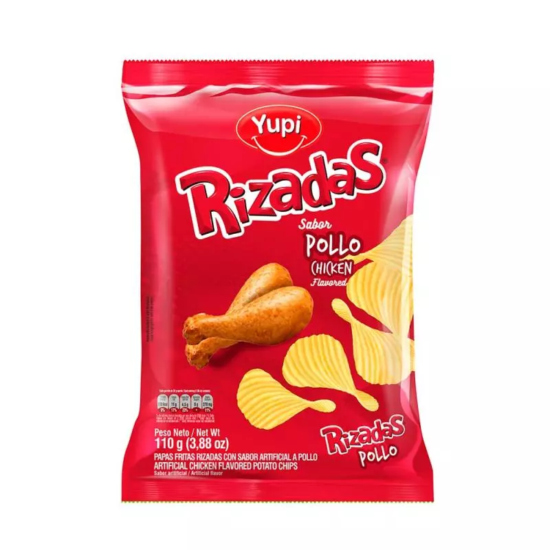 Papas Rizadas Pollo