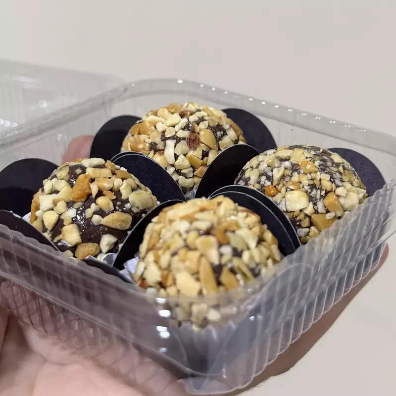 BRIGADEIRO BELGA COM AMENDOIM