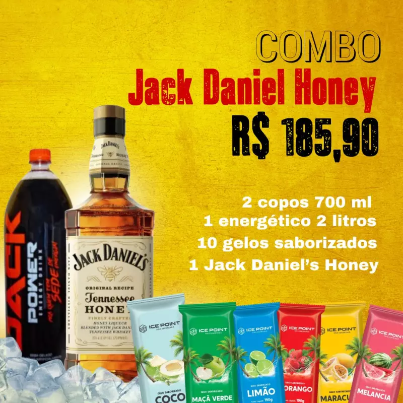Combo  - Jack Daniels Honey 1L