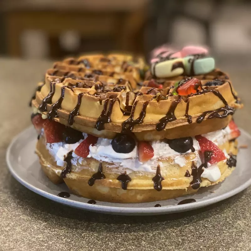 Waffle cake 2 pisos